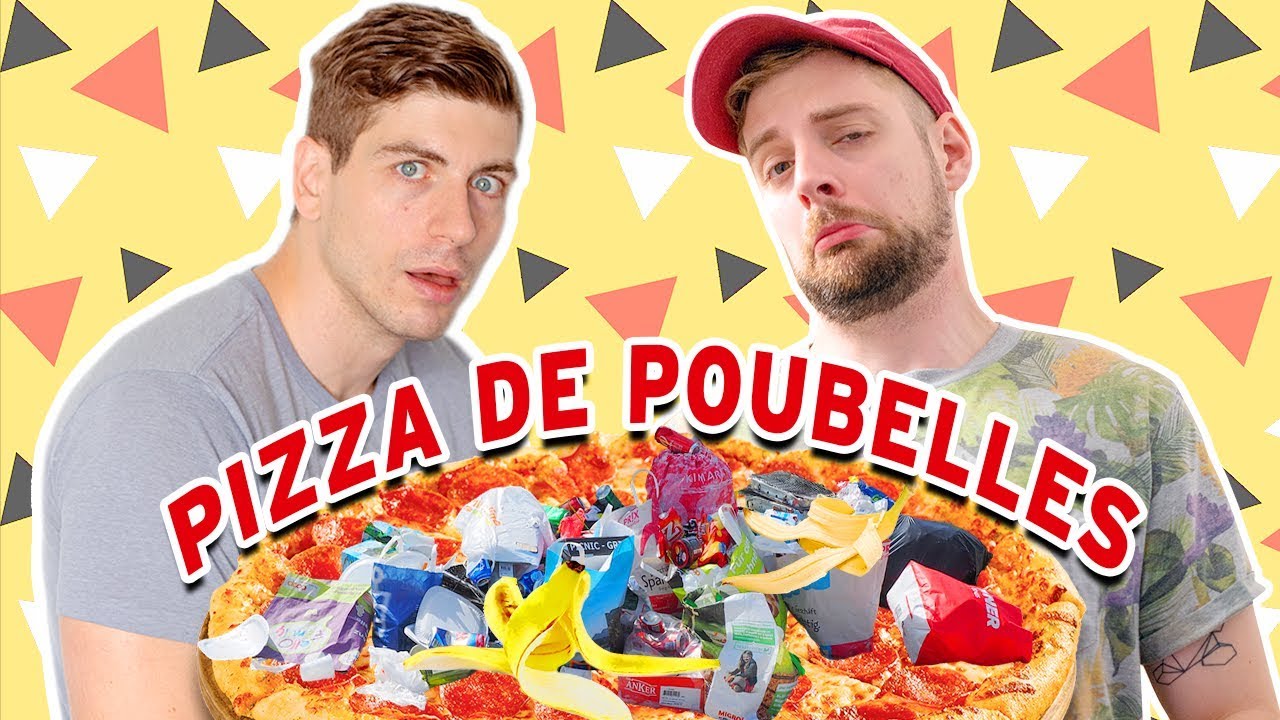 On fait une pizza avec des poubelles