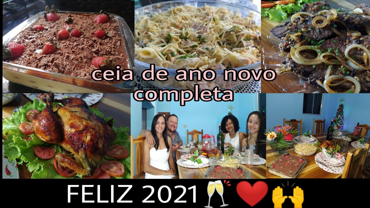 NOSSA CEIA DE ANO NOVO |MACARRONESE/PAVÊ/FRANGO ASSADO/FAROFA/CARNE ASSADA E MUITO+ *FELIZ 2021🥂
