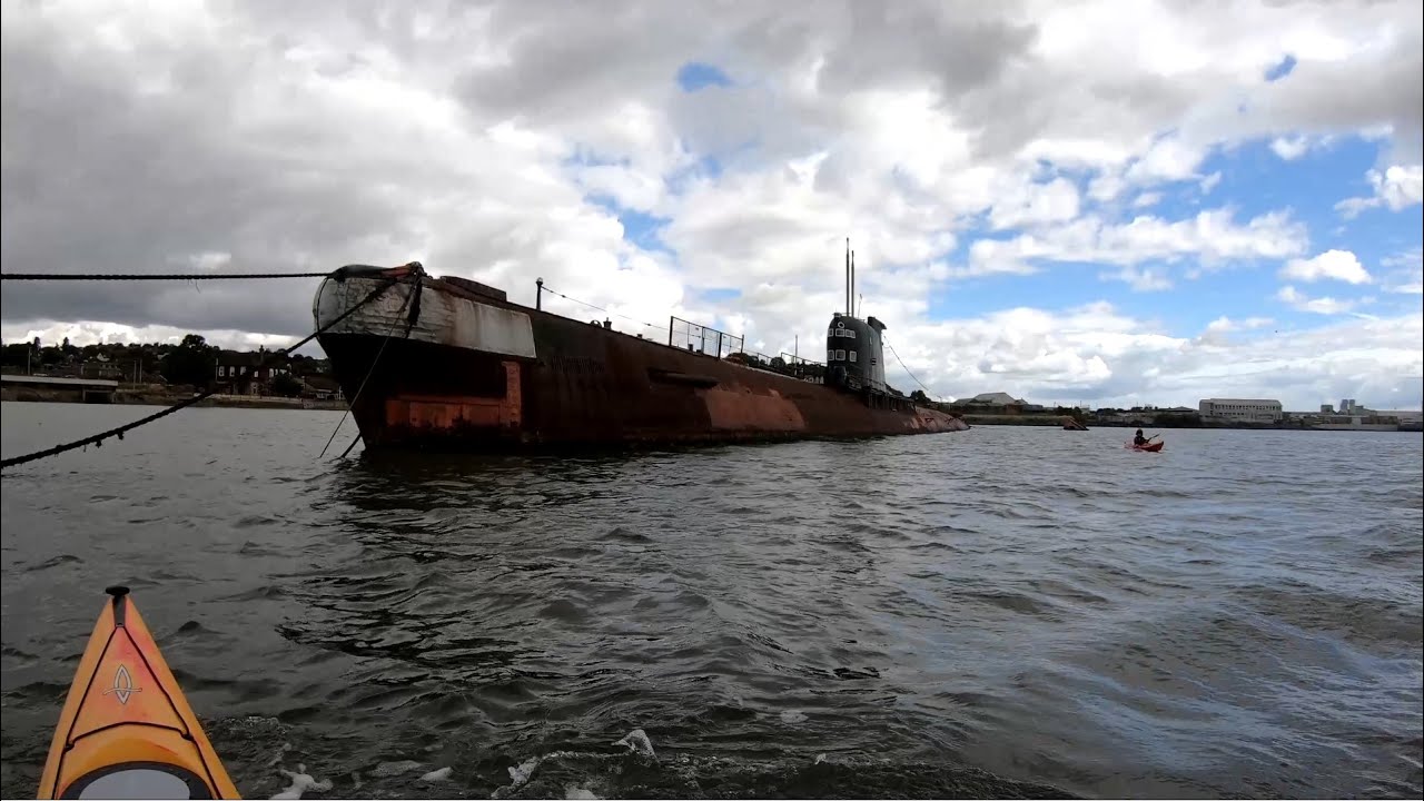 Kayaking the Medway - Historic Ships and a Submarine!