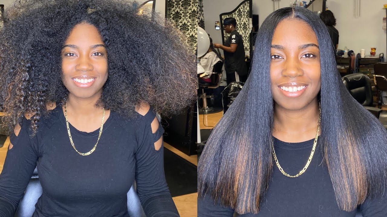 How to silkpress natural hair... Silkpress on 4b natural hair