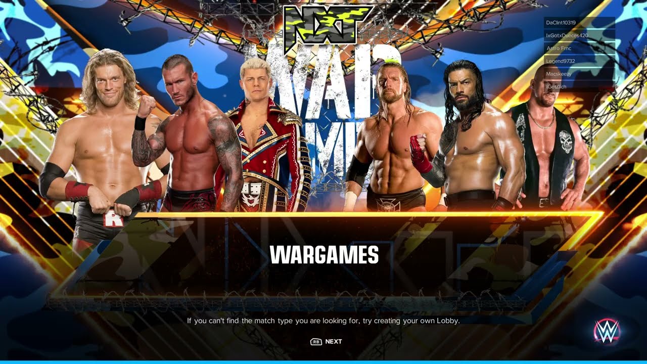 WWE 2K23 - 3 vs 3 War Games Epic Match Online Multiplayer