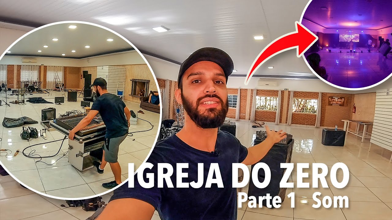MONTEI UMA IGREJA DO ZERO! Parte 1 - Estrutura de Som