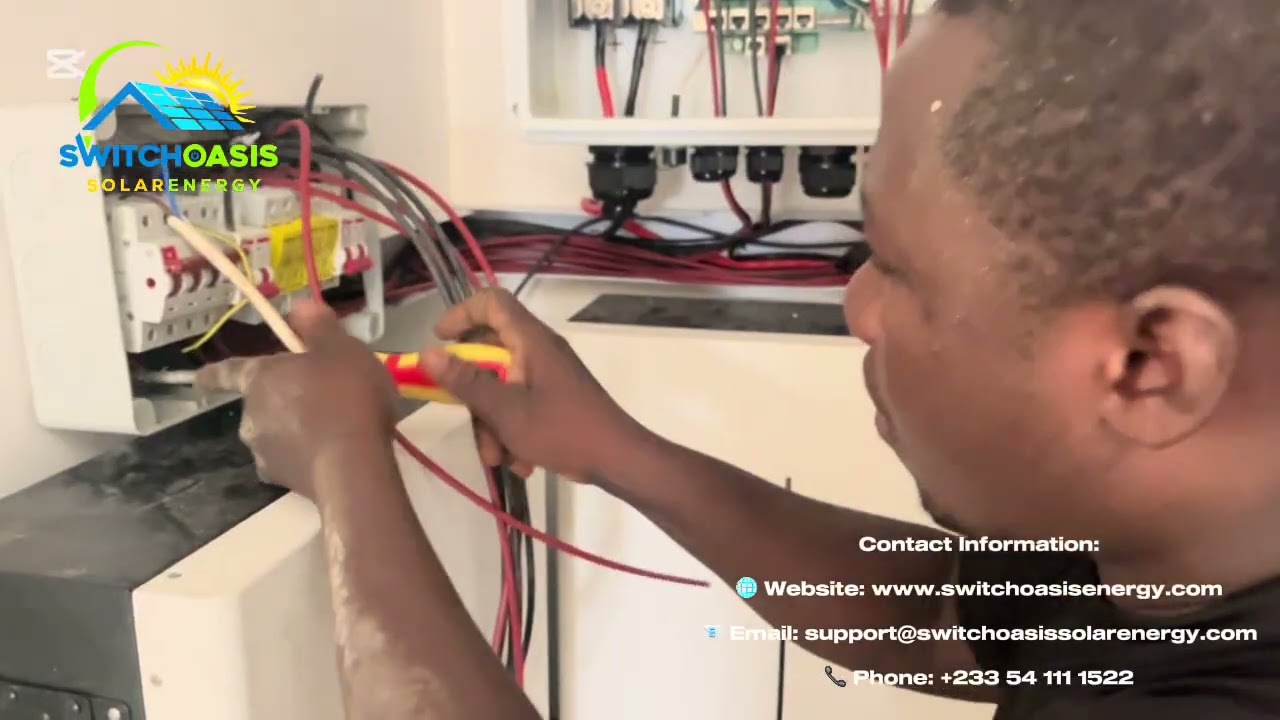 Строительство в Гане 🇬🇭 Установка солнечных панелей компанией Switch Oasis #brightandclara