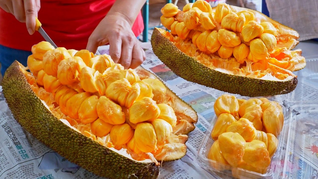 666 KG！Cempedak Jackfruit and World's Largest Fruit Jackfruit Cutting Skills/600公斤！尖不辣榴槤蜜, 波羅蜜切割技巧