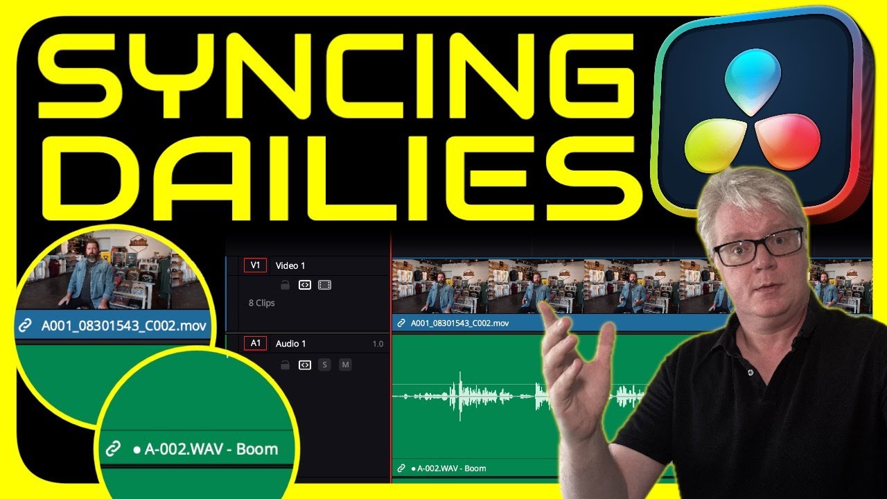 SYNC AUDIO in DaVinci Resolve