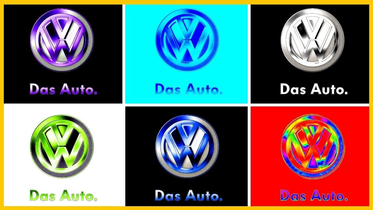 (PARODY) NEW & OLD VOLKSWAGEN DAS AUTO LOGO ANIMATION IN DIFFERENT EFFECTS  -  CAR LOGO EDIT PART 4
