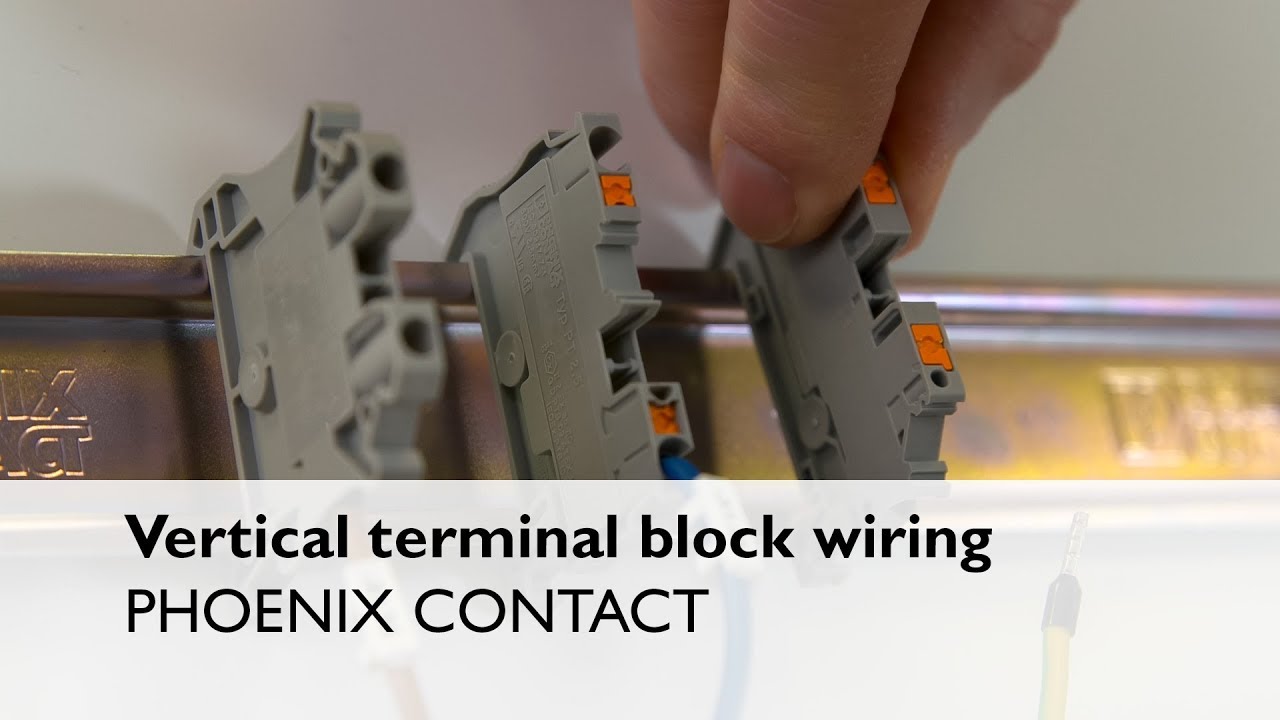 Vertical terminal block wiring with Push-in technology – PTV terminal blocks