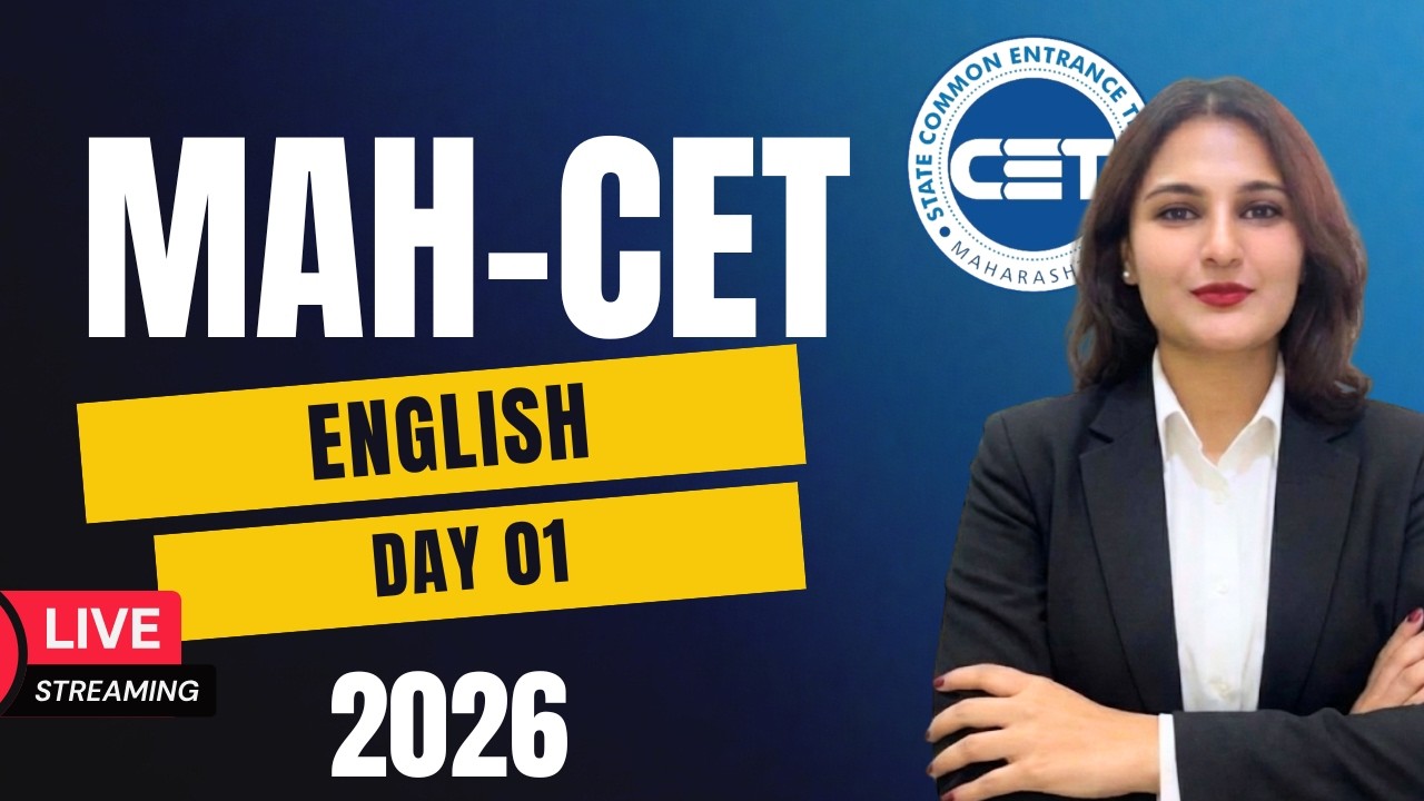 MAH-CET 2026 | Demo Lec 01 | English | BHMCT BBA BCA BMS BBM LLB CET Full Batch