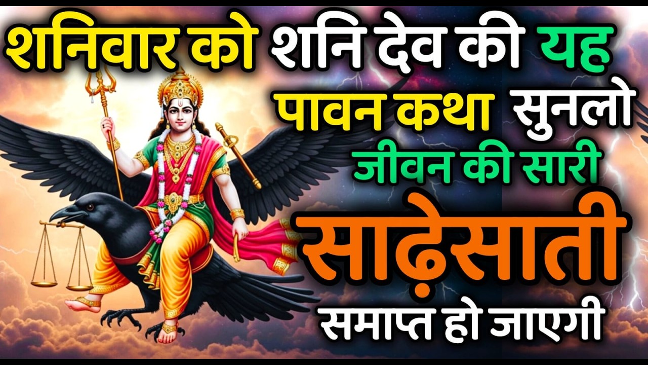 शनिवार को शनिदेव की यह पावन कथा सुनने मात्र से जीवन की सारी साढ़ेसाती समाप्त हो जाती है।