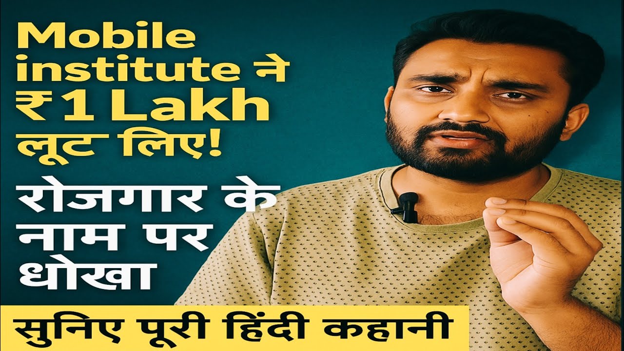Mobile Technician रोजगार के नाम पर लूटा गया ! ₹1 Lakh डूबा | बाज़ार में Cover-Glass बेचना पड़ रहा है