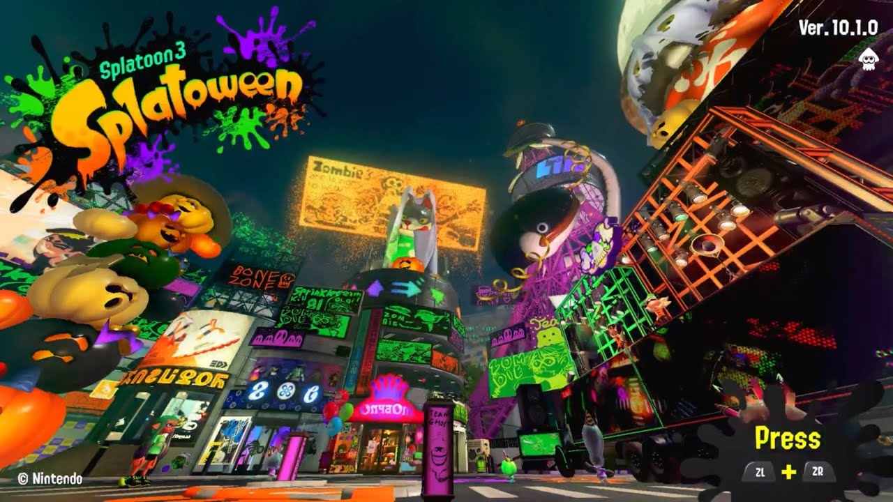 Splatoween 2025 Inkopolis Plaza tour, Day 2 (Team Zombie)