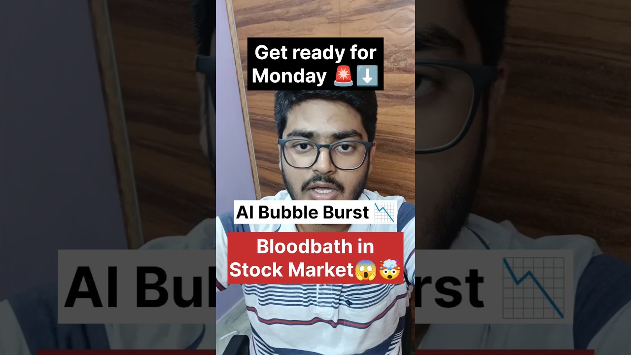 🚨 AI Bubble Burst? Global Market Crash Incoming on Monday? 😱📉 #shorts