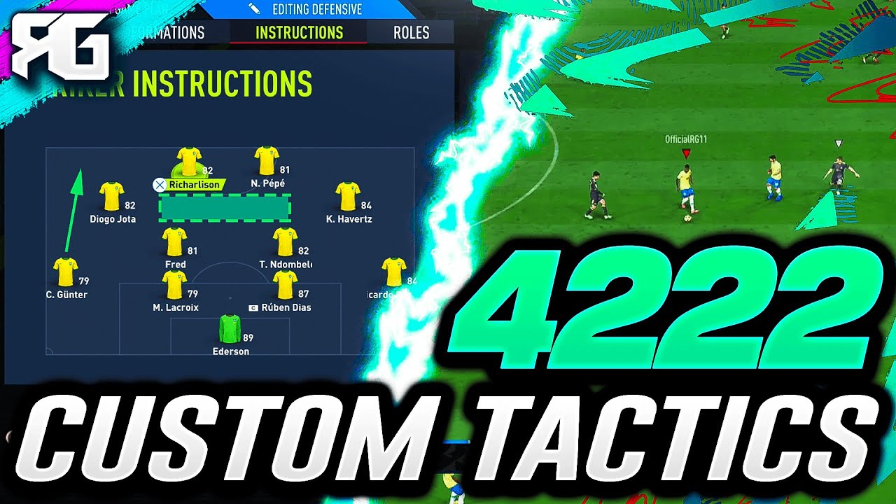 FIFA 22 | The BEST 4222 CUSTOM TACTICS/INSTRUCTIONS! - FIFA 22 ULTIMATE TEAM