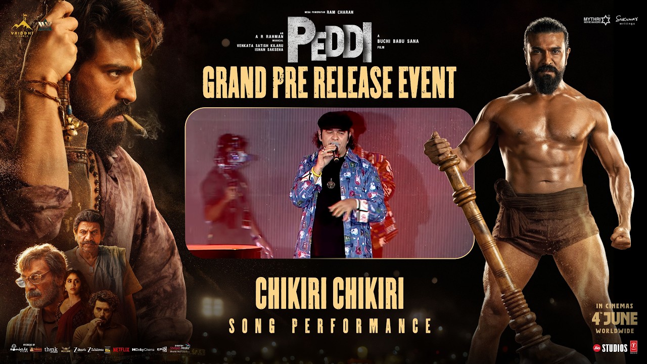 Chikiri Chikiri Song Live Performance | Peddi Grand Pre Release Event @ Vijayawada | A R Rahman