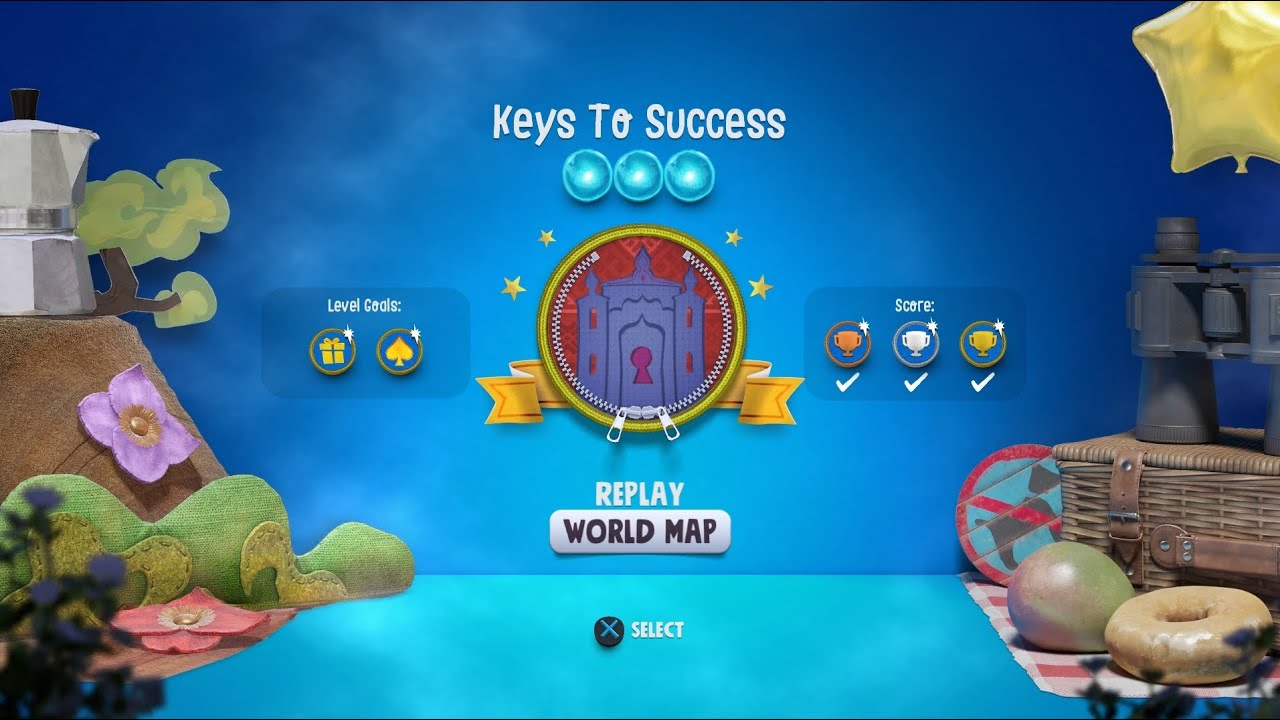 Keys To Success 100% | [Sackboy A Big Adventure] 100% walkthrough part 4