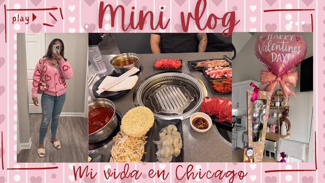 Mini vlog | San Valentín 💘 | Korean bbq 