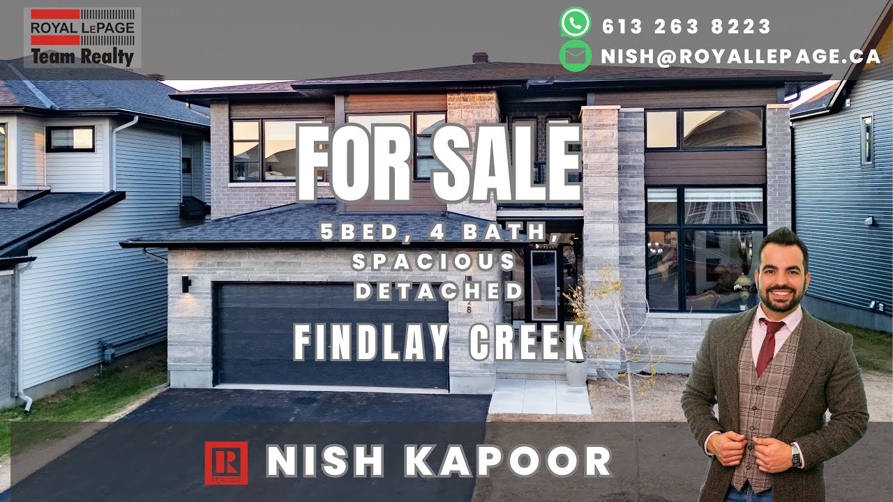 FOR SALE- 28 DUN SKIPPER DR.🏡 Bright & Spacious home in FINDLAY CREEK, Presented by Nish Kapoor