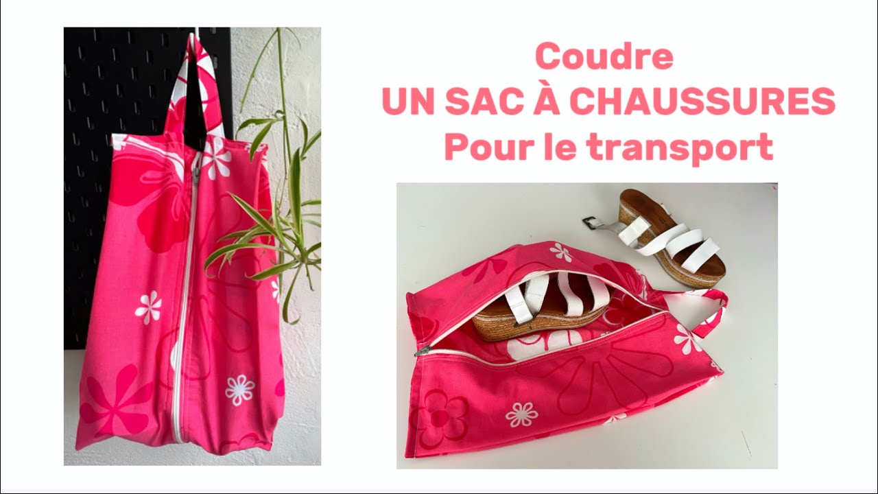 Coudre un sac de transport pour chaussures - finitions parfaites