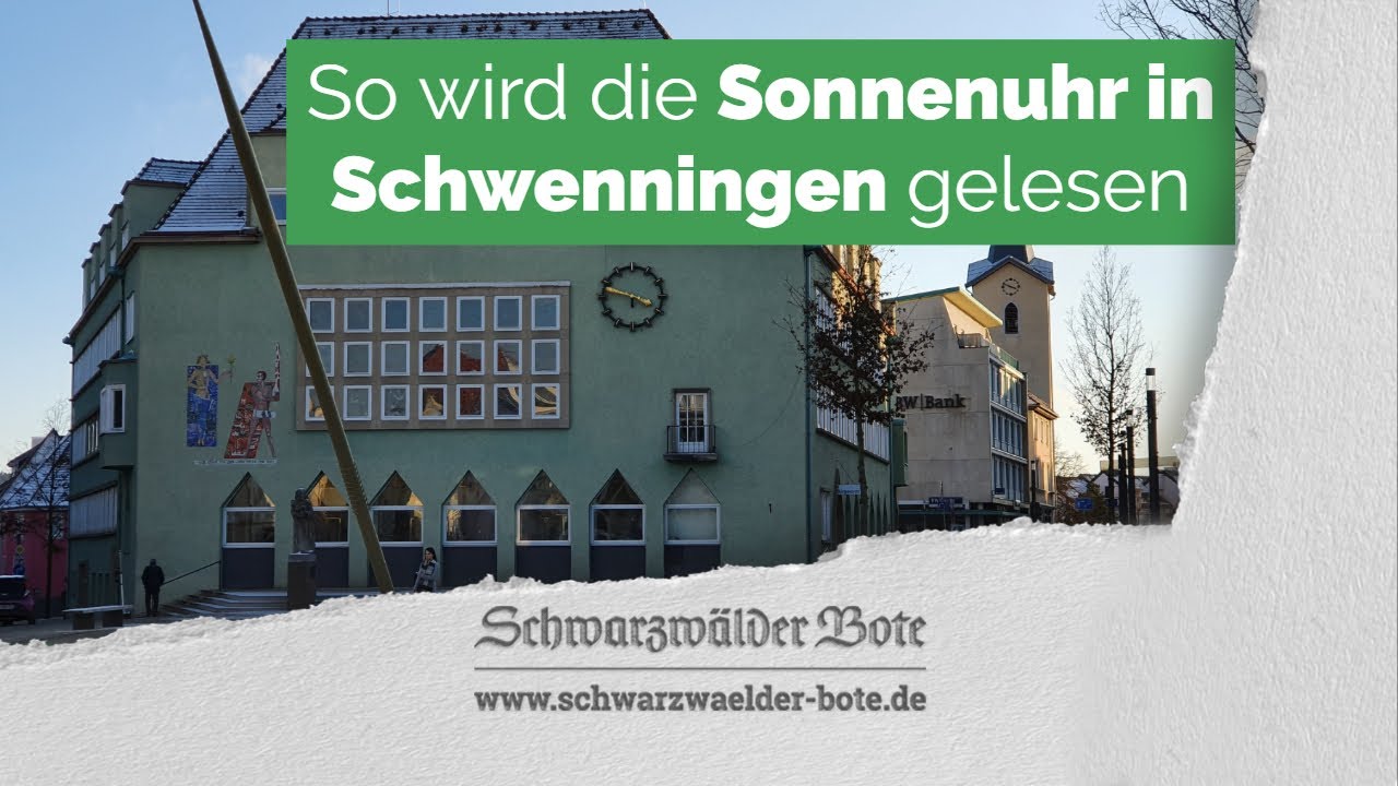 So wird die Sonnenuhr in Villingen-Schwenningen gelesen