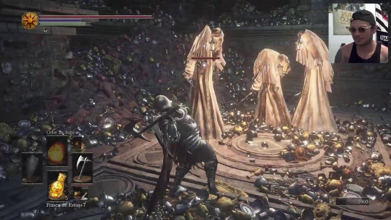 Live PESADA  DARK Souls 3 SEM PIEDADE