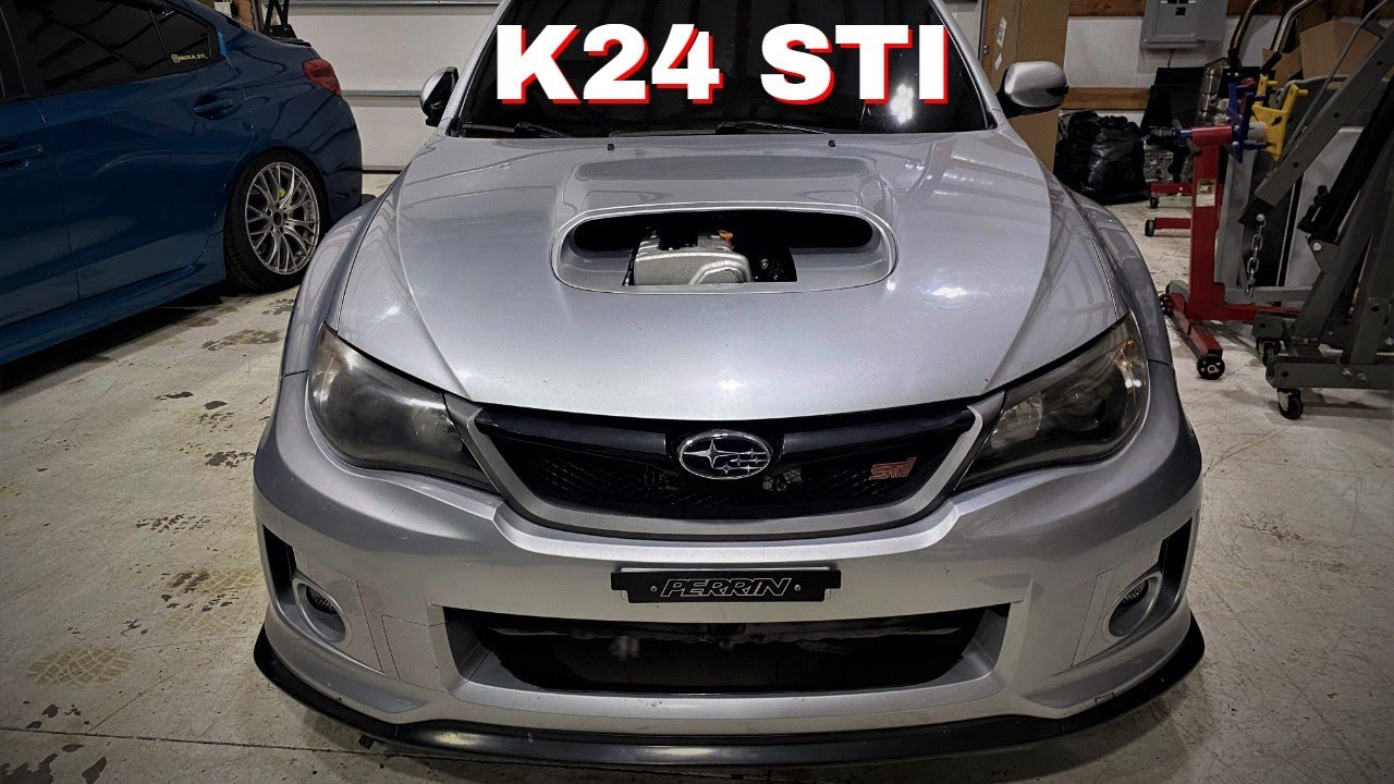 Making the K24 fit better in the STI