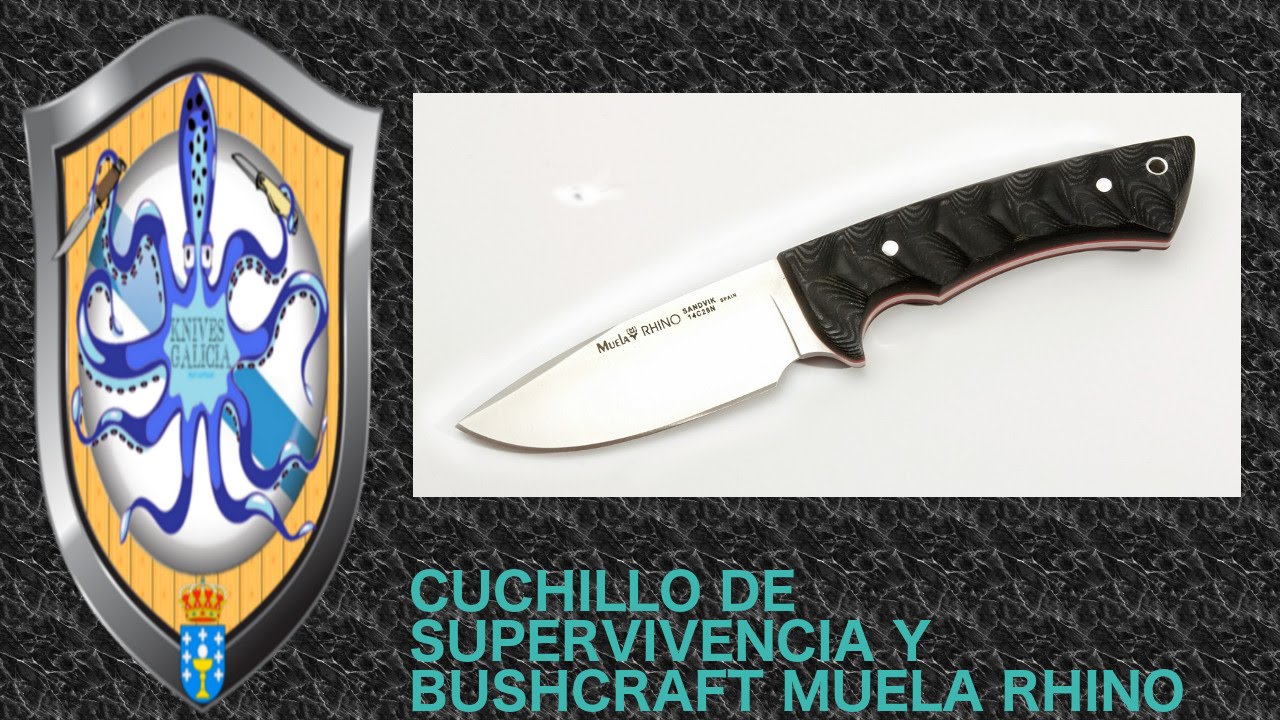 Cuchillo supervivencia y bushcraft  muela rhino