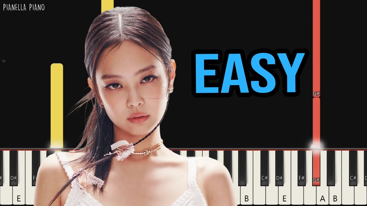 JENNIE - twin | EASY Piano Tutorial by Pianella Piano
