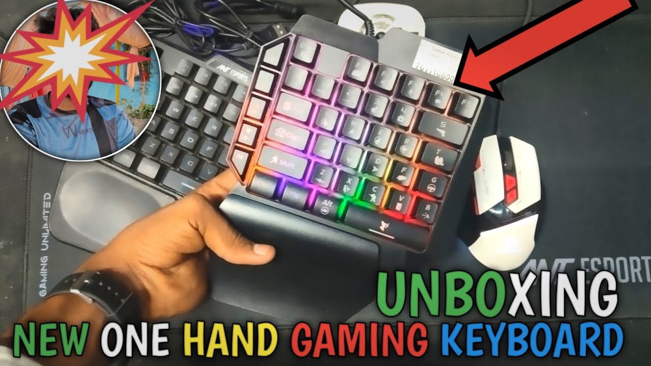 🤯 I bought the CHEAPEST one-hand gaming keyboard on Amazon for just ₹899! 