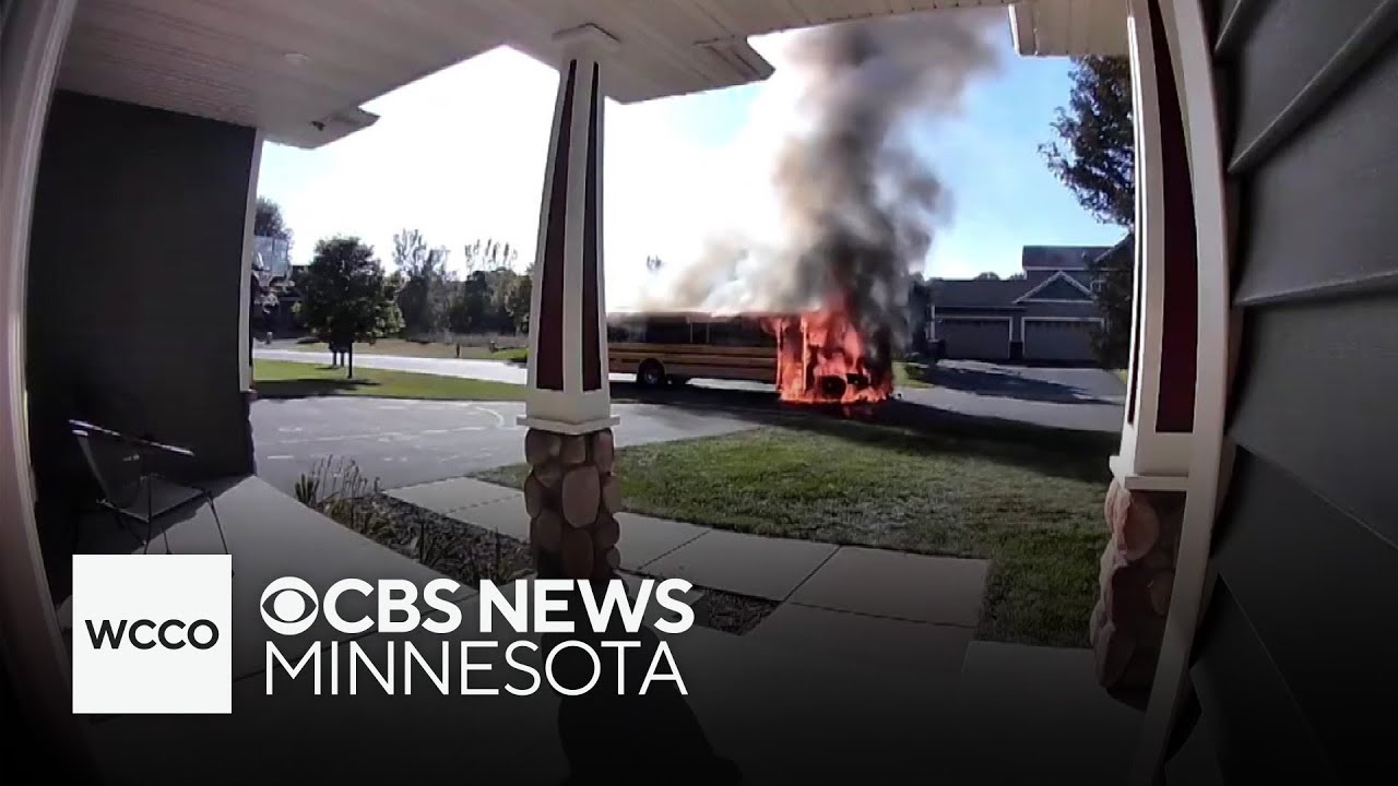 School bus catches fire in Bethel; mother and driver help evacuate kids