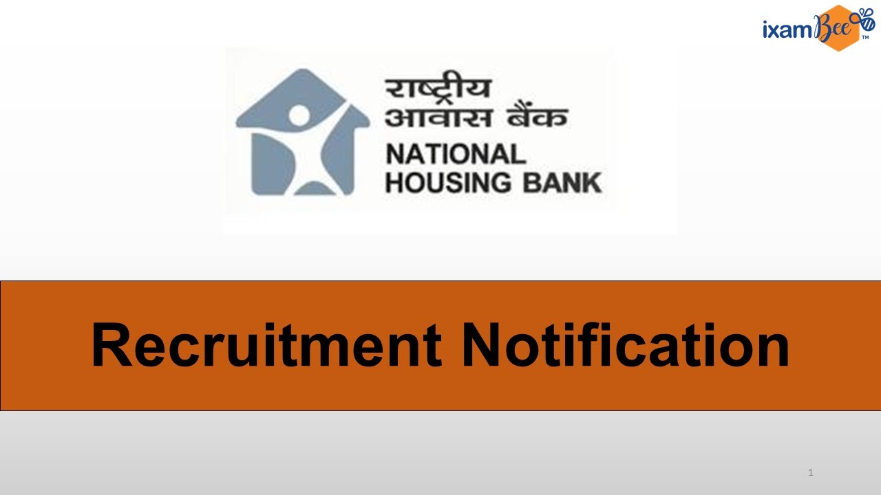 NHB (National Housing Bank) Jobs Notification