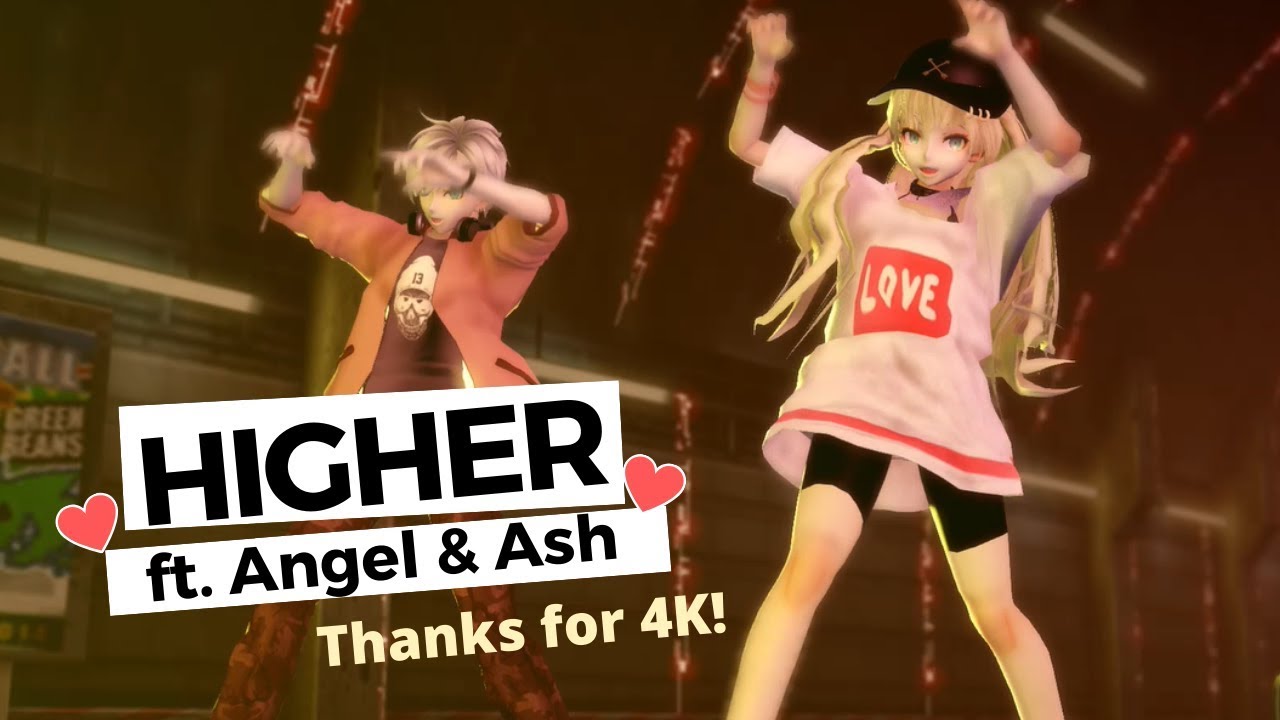 【MMD+Cam DL】IA Official- Higher ft. Ash & Angel 2p【Thanks for 4K】