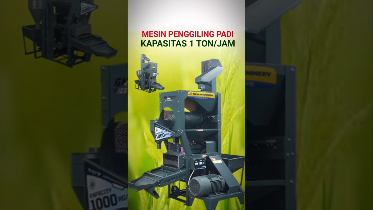 MESIN GILING PADI TERBARU KAPASITAS 1 TON PER JAM #mesingilingpadi #ricemillmachine #mesingiling
