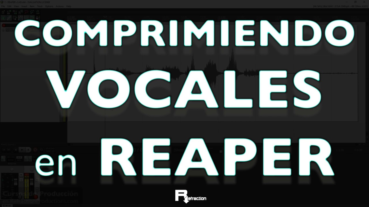 Cómo COMPRIMIR VOCALES con REAPER