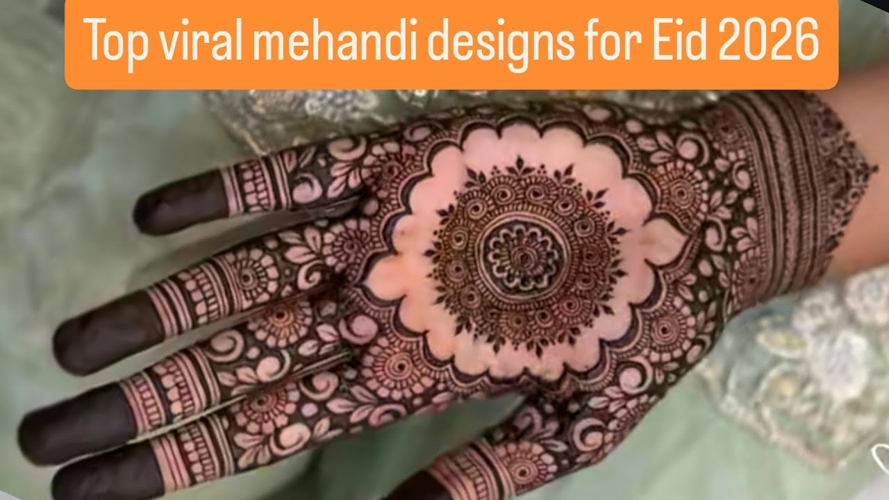  Eid 2026 Mehndi Design | 🌷| Simple + Heavy Mix Designs  for Eid 🌙 | Elegant Designs