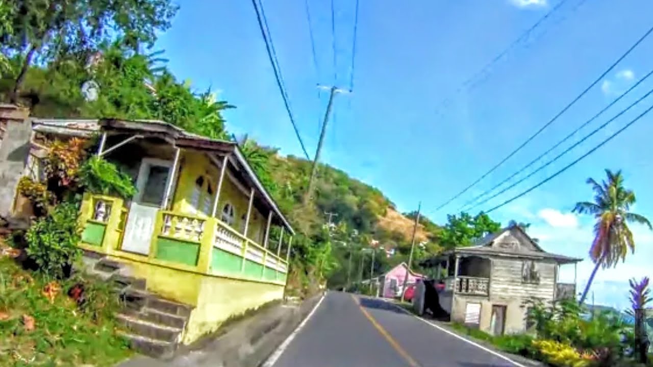 Driving from beautiful Dominica Mero Beach to Roseau 5 months before hurricane Maria hit the island