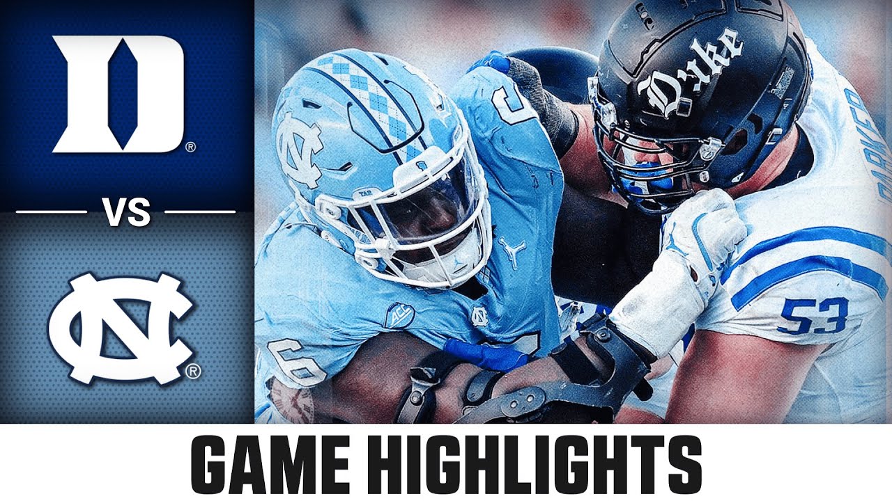 Duke vs. North Carolina Game Highlights | 2025 ACC Football