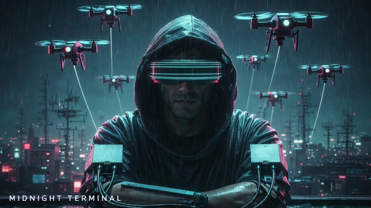 Cyberpunk Single | DRONE JACKER &mdash; MIDNIGHT TERMINAL