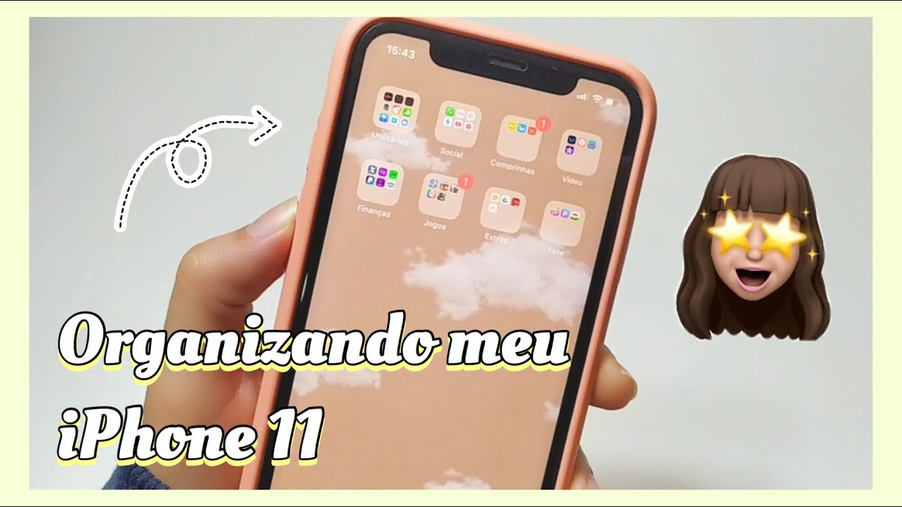 ORGANIZANDO MEU IPHONE 11 de forma aesthetic