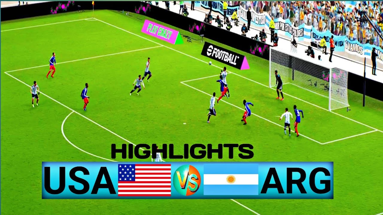 USMNT vs ARGENTINA | 5 Mar 2026 - USA Friendly Soccer Match | eFootball (4K) Gameplay 