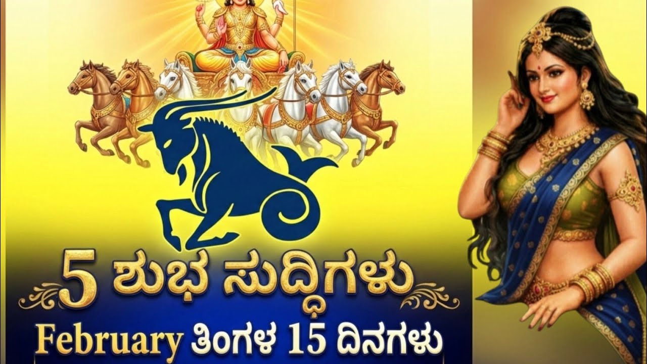 ಮಕರ ರಾಶಿ 2026 5 ಶುಭ ಸುದ್ದಿಗಳು ಫೆಬ್ರವರಿ ತಿಂಗಳ 15 ದಿನಗಳು ನಿಮ್ಮ ಜೀವನ ಬದಲಾಯಿಸುತ್ತೆ ಜಾಗೃತೆ 