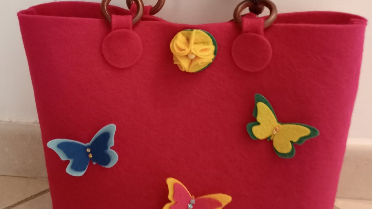 Borsa in feltro e pannolenci