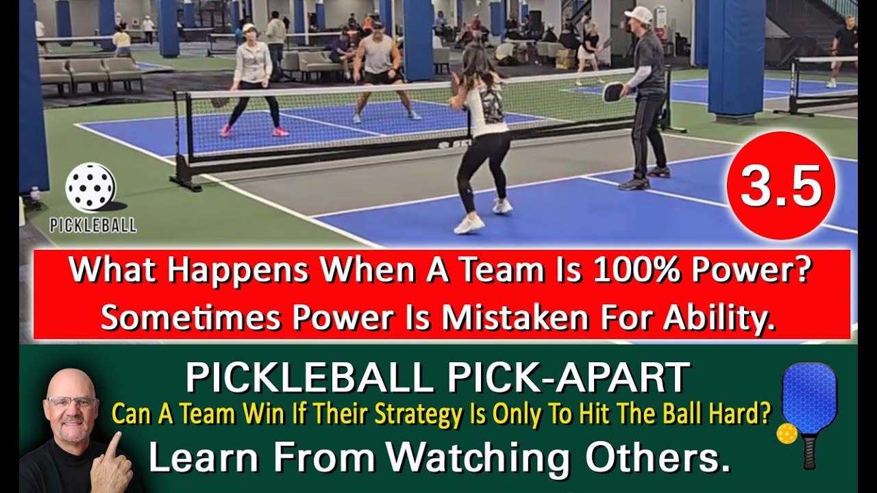 Pickleball! Can You Win With A One-Dimensional Game?