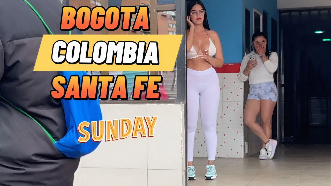 Bogota Colombia Santa Fe Sunday 2 PM Business Distric