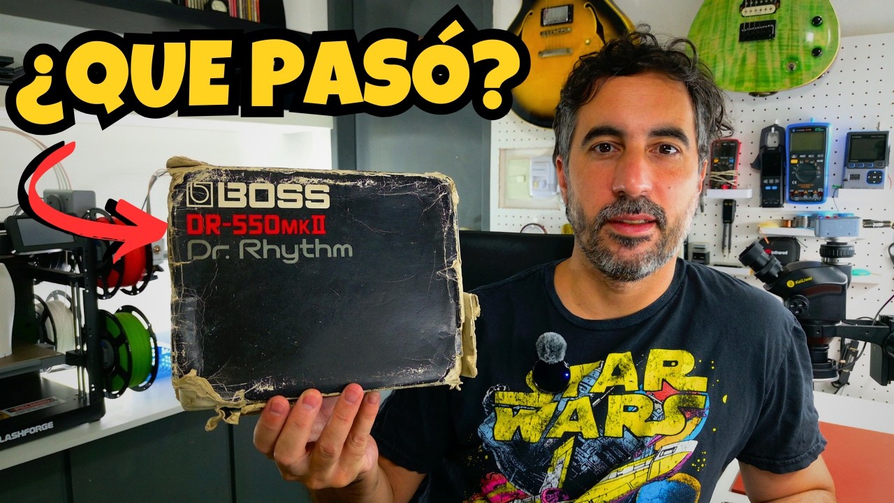 Un generador de ritmos BOSS DR-550 Mk II que no funciona...