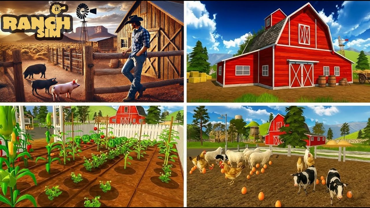 Ranch simulator |  Make Money | Make a Cow Ban House | Bild Chicken New Coop |