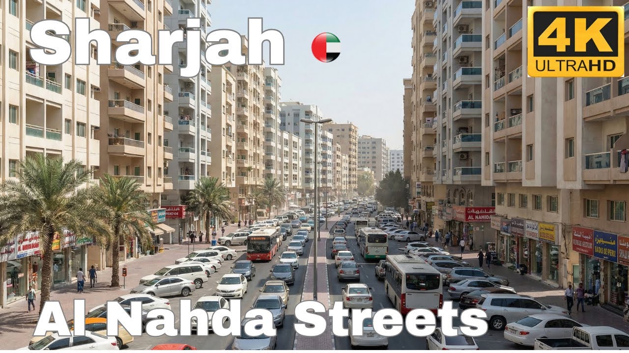 🇦🇪 Al Nahda Sharjah | Dubai [4K] Evening Walking Tour | UAE Residential Area Walk Al Nahda 2025