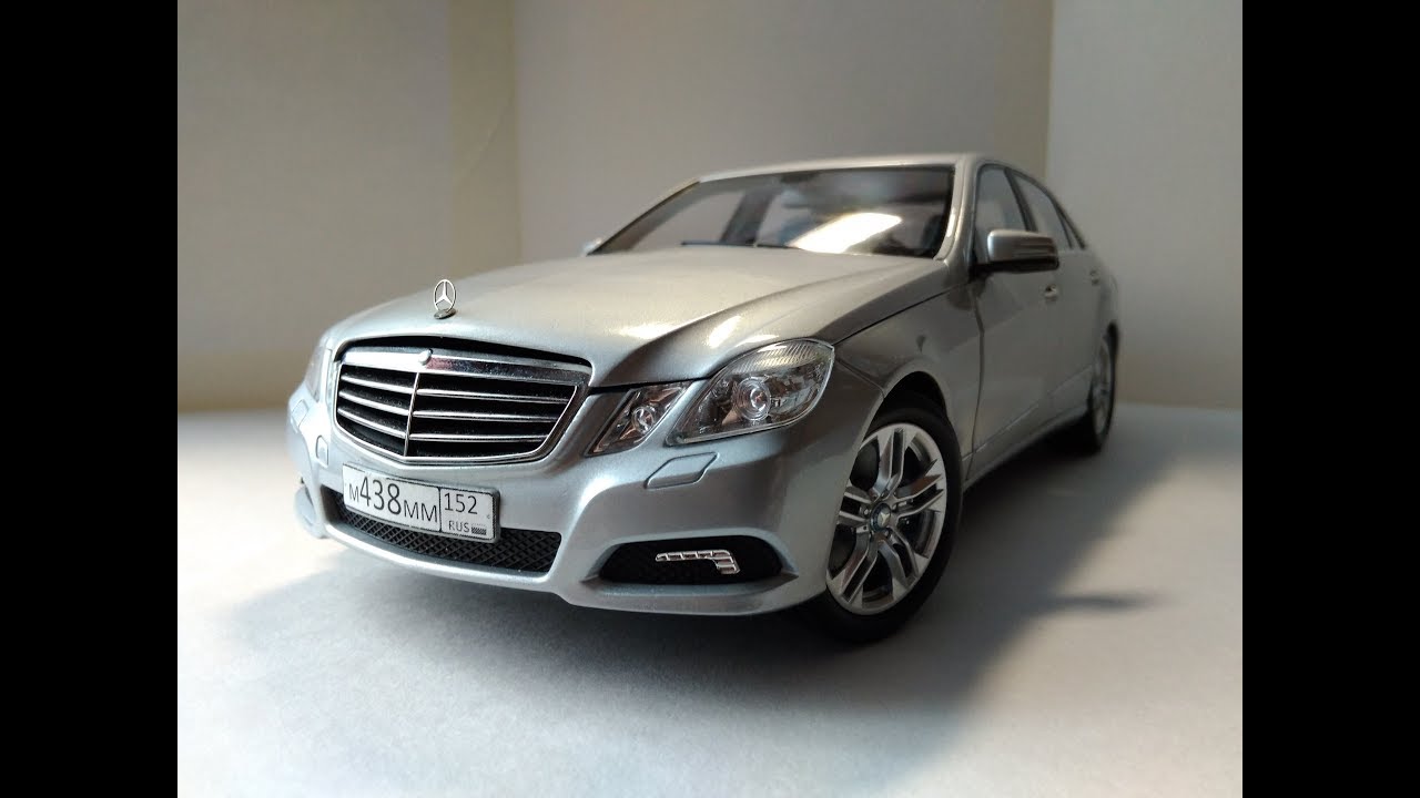 Обзор Mercedes-Benz w212 в масштабе 1/18 от производителя Minichamps и его цинковую чуму.