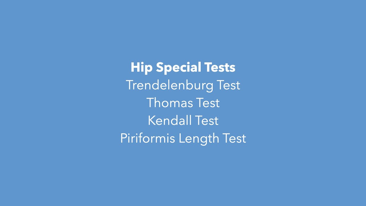 Sports Massage Level 4 Hip Special Tests v1.0