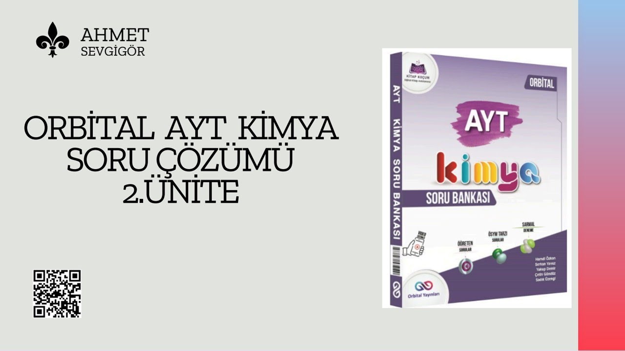 ORBİTAL  YAYINLARI AYT KİMYA SORU ÇÖZÜMÜ 2025-2026 2.BÖLÜM  DENEME-2 D TESTİ(GAZLAR) SORU ÇÖZÜMÜ