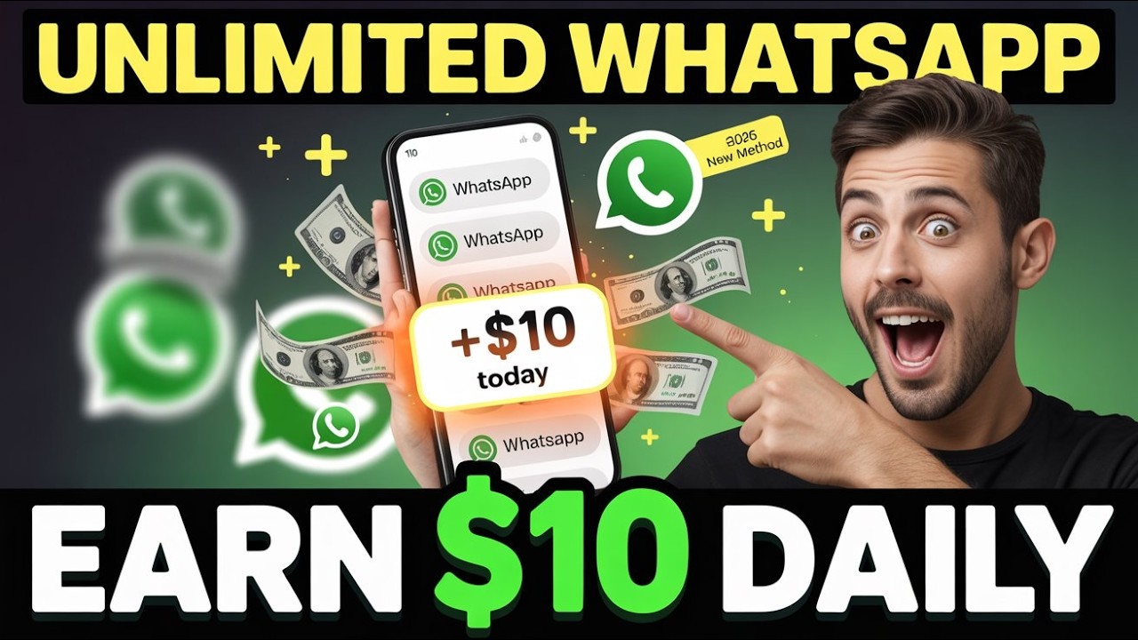 How to create unlimited WhatsApp accounts method 2026 || Earn $5 to $10 daily || Earn income for ...